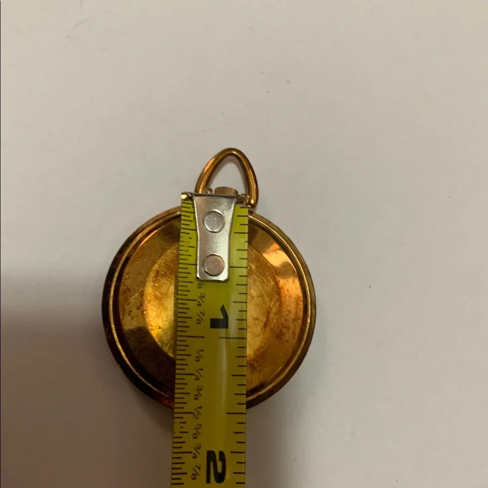 Vintage Timex Gold Plated? Wind up Pocket Watch in working order - Picture 6 of 8